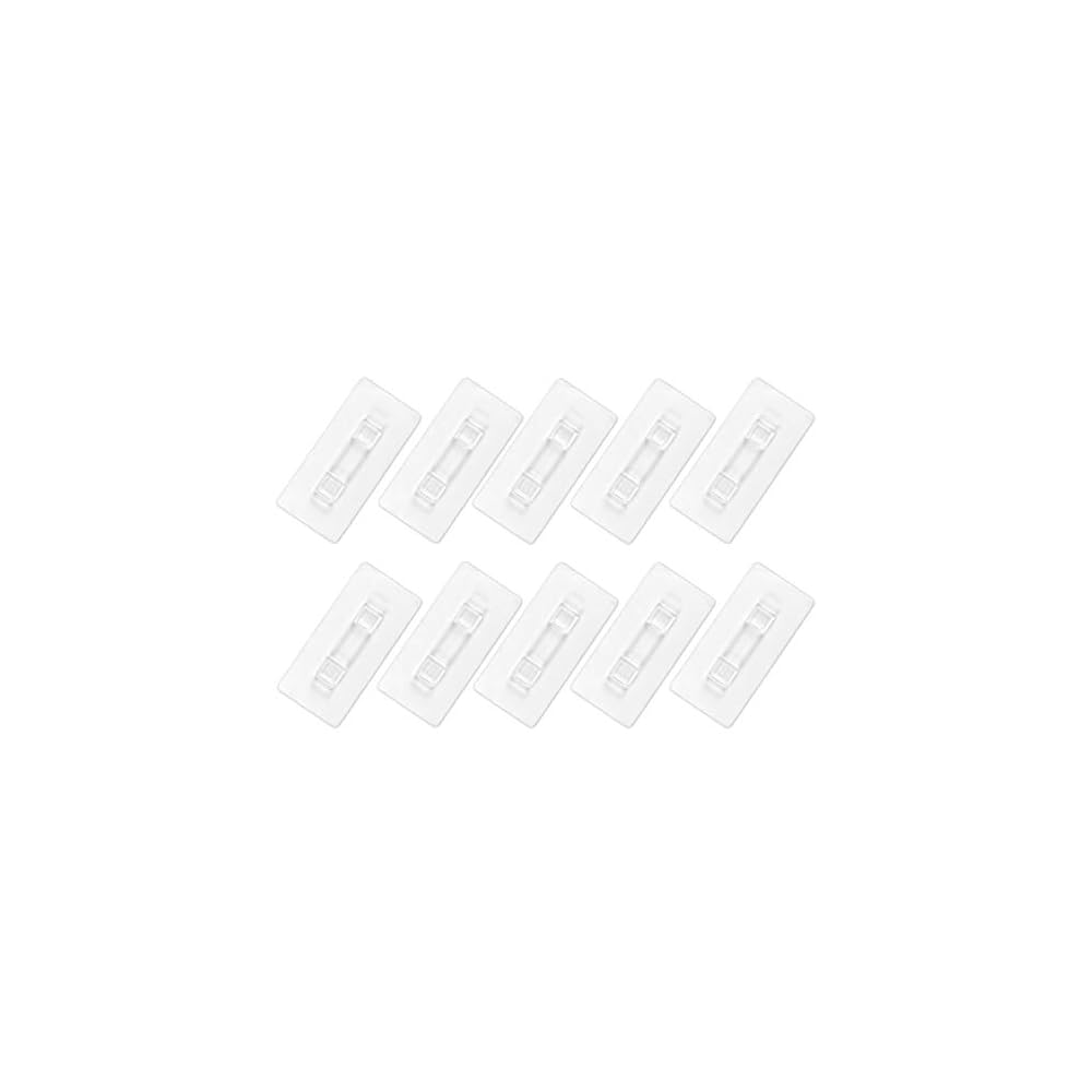 Lulu Home Adhesive Hooks for Hummingbird Feeder, Transparent Trace-Less Wall Stickers for Any Smooth Surface, 10 PCS