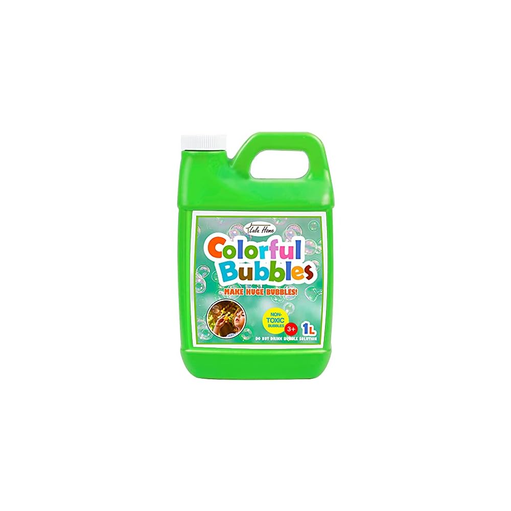 Lulu Home Bubble Concentrated Solution, 1 L/ 33.8 OZ Bubble Refill Solution for Kids Graduation Parties, Bubble Machine, Giant Bubble Wand, Bubble Blower Toys (Grass Green)