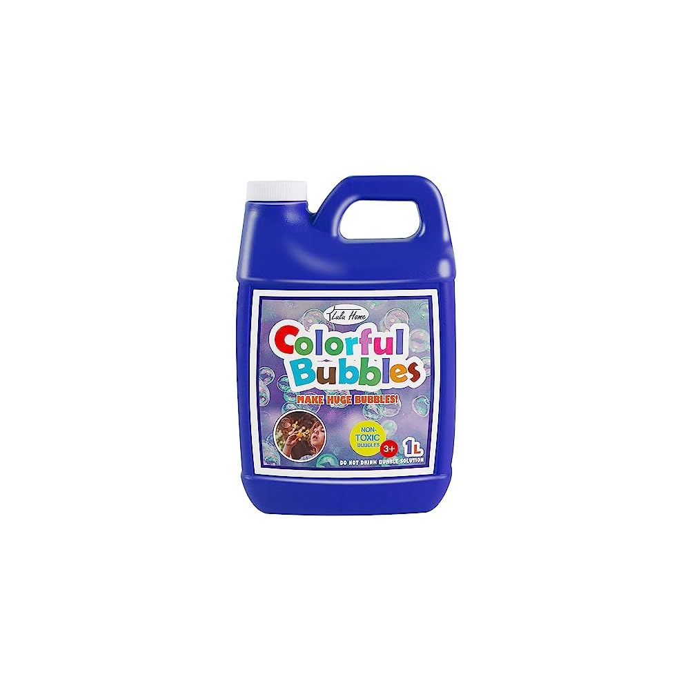 Lulu Home Bubble Concentrated Solution, 1 L/ 33.8 OZ Bubble Refill Solution for Kids Halloween Parties, Bubble Machine, Giant Bubble Wand, Bubble Gun Blower