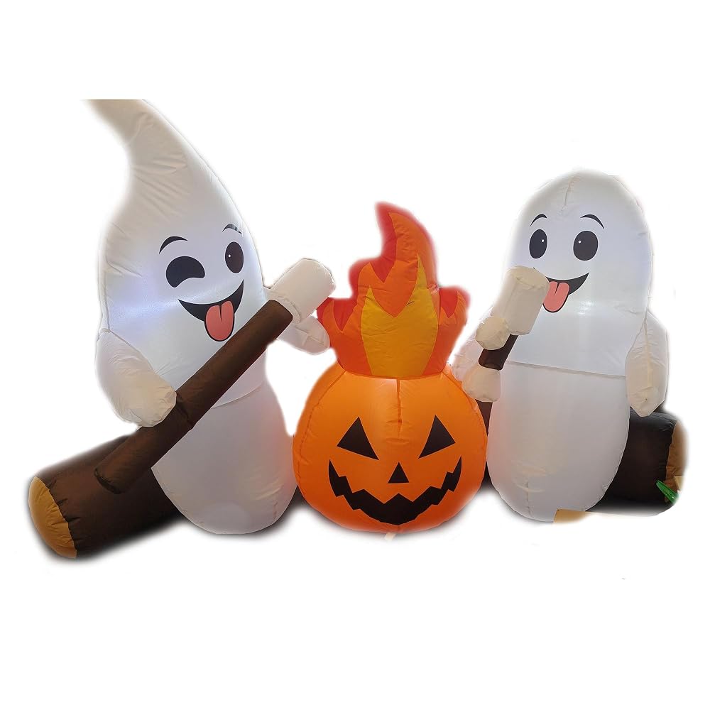 Lulu Home 6FT Halloween Inflatable Ghost, Blow Up Yard Décor