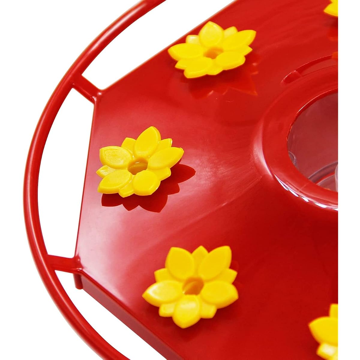 Lulu Home Hummingbird Feeder, 16 Fluid Ounces Flower Bird Feeder with 8 Feeding Stations for Outdoors - 细节图 3