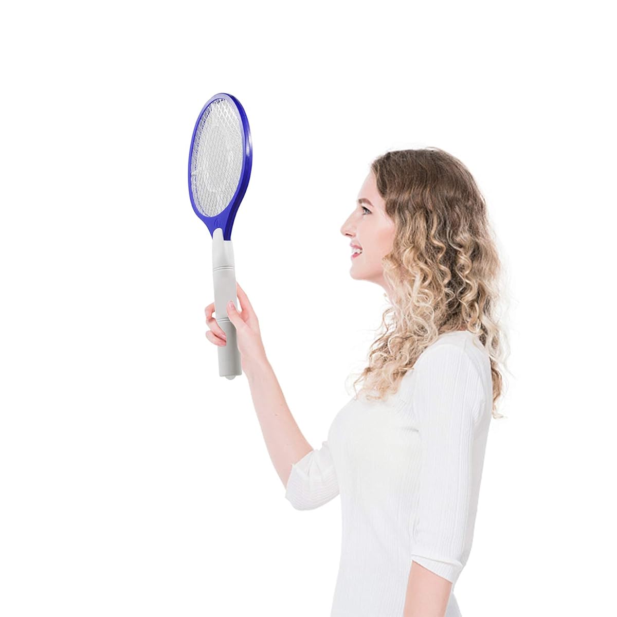 Lulu Home Electric Bug Zapper, Electric Fly Mosquito Swatter, Bug Zapper Racket Battery Powered - imagem de detalhe 5