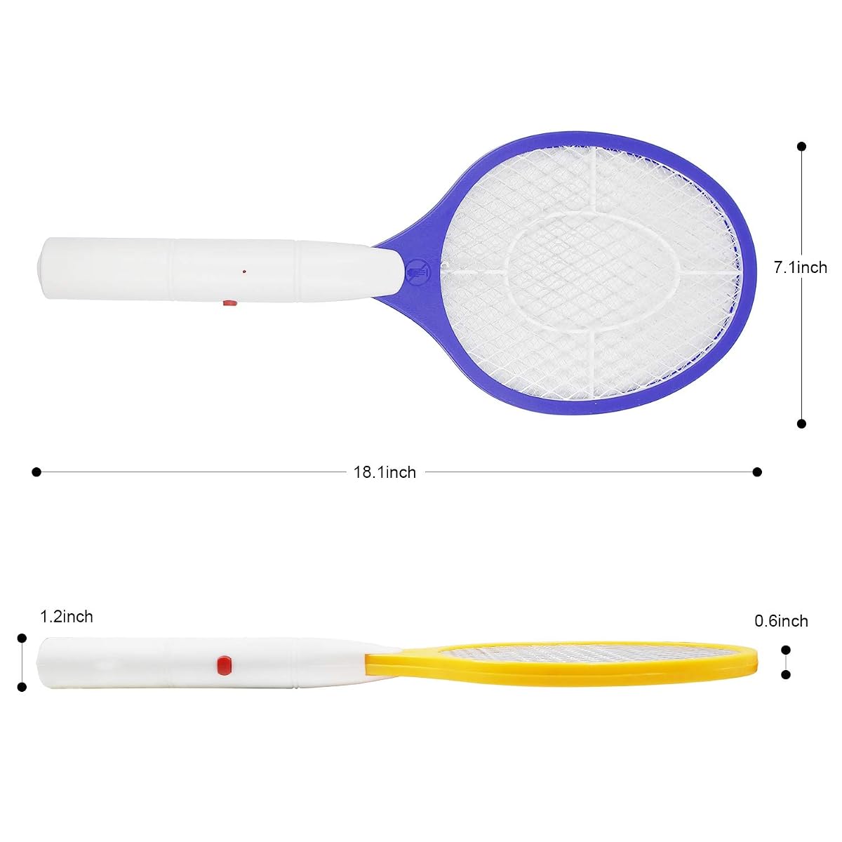 Lulu Home Electric Bug Zapper, Electric Fly Mosquito Swatter, Bug Zapper Racket Battery Powered, 2 Pack - detail image 1