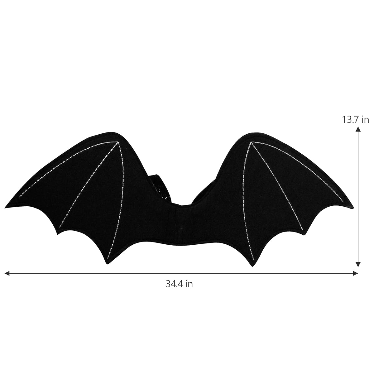 Lulu Home Halloween Wings Props, Black Bat Wings, Adult Bat Wing Costume Vampirina Costume Devil Wings for Men and Women - imagen de detalle 1