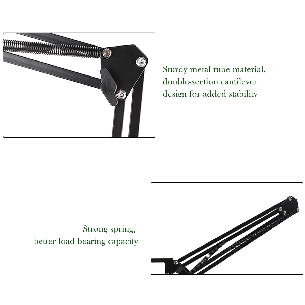 Lulu Home Mic Stand for Blue Yeti, Microphone Arm with Windscreen and Pop Filter Suspension Scissor Arm Stands for Studio Recording and Broadcasting, Blue Yeti Mic Stand - detail image 5