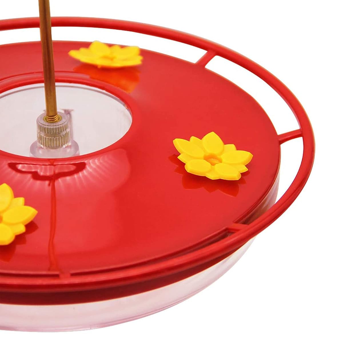 Lulu Home Hummingbird Feeder, 12 Ounce Bird Flower Feeders with 4 Feeding Stations for Outside - imagem de detalhe 3