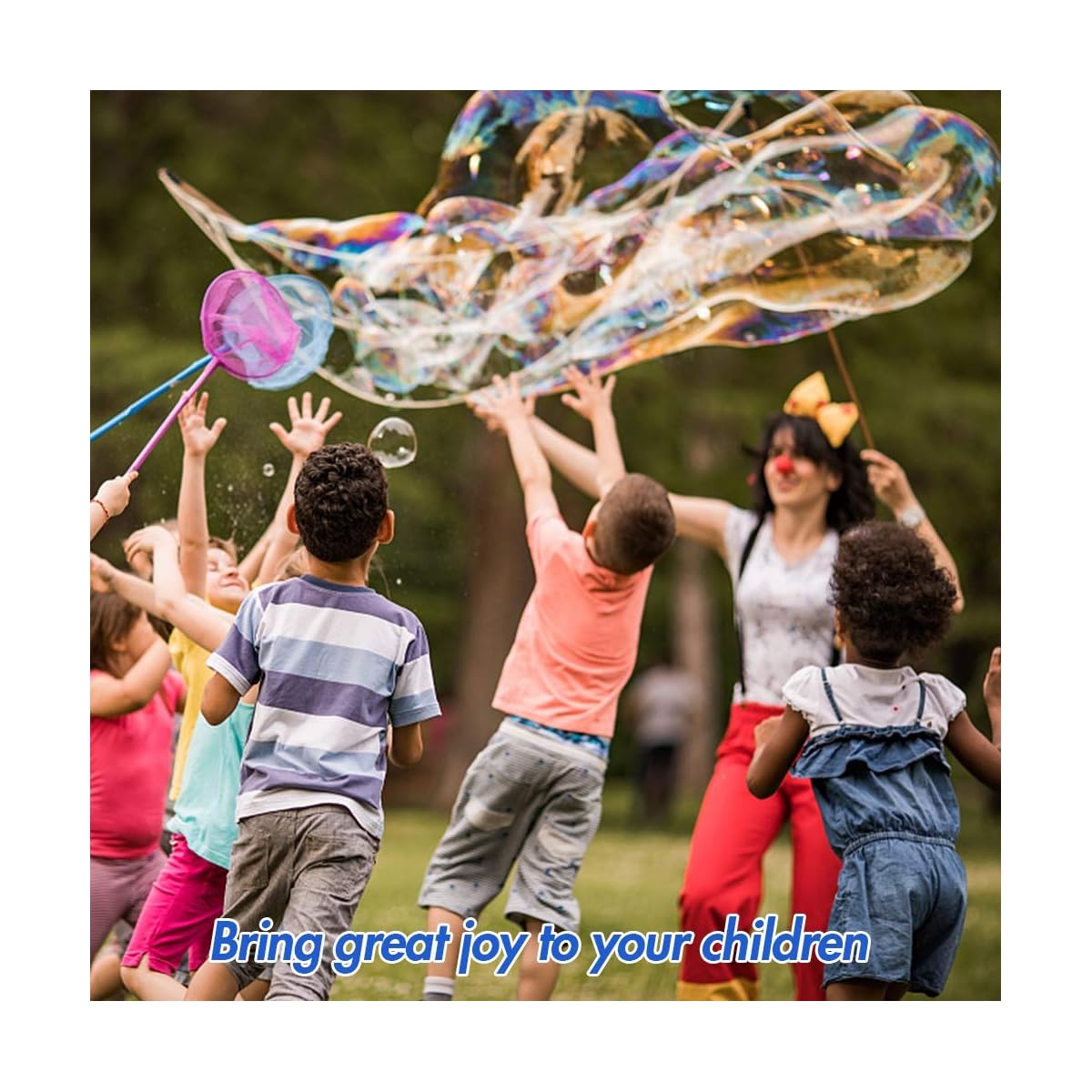 Lulu Home 33.8 OZ/1 L Concentrated Bubble Solution, Refill for Bubble Machines, Giant Wands, and Blowers - Up to 2.5 Gallons for Kids' Birthday Parties - detail image 4