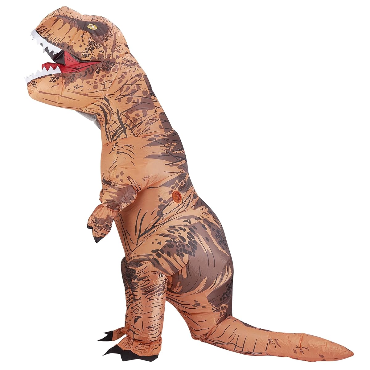 Lulu Home Halloween Dinosaur Costume, Inflatable T-Rex Dinosaur Costume for Adults, Brown (7.5FT) - imagem de detalhe 3