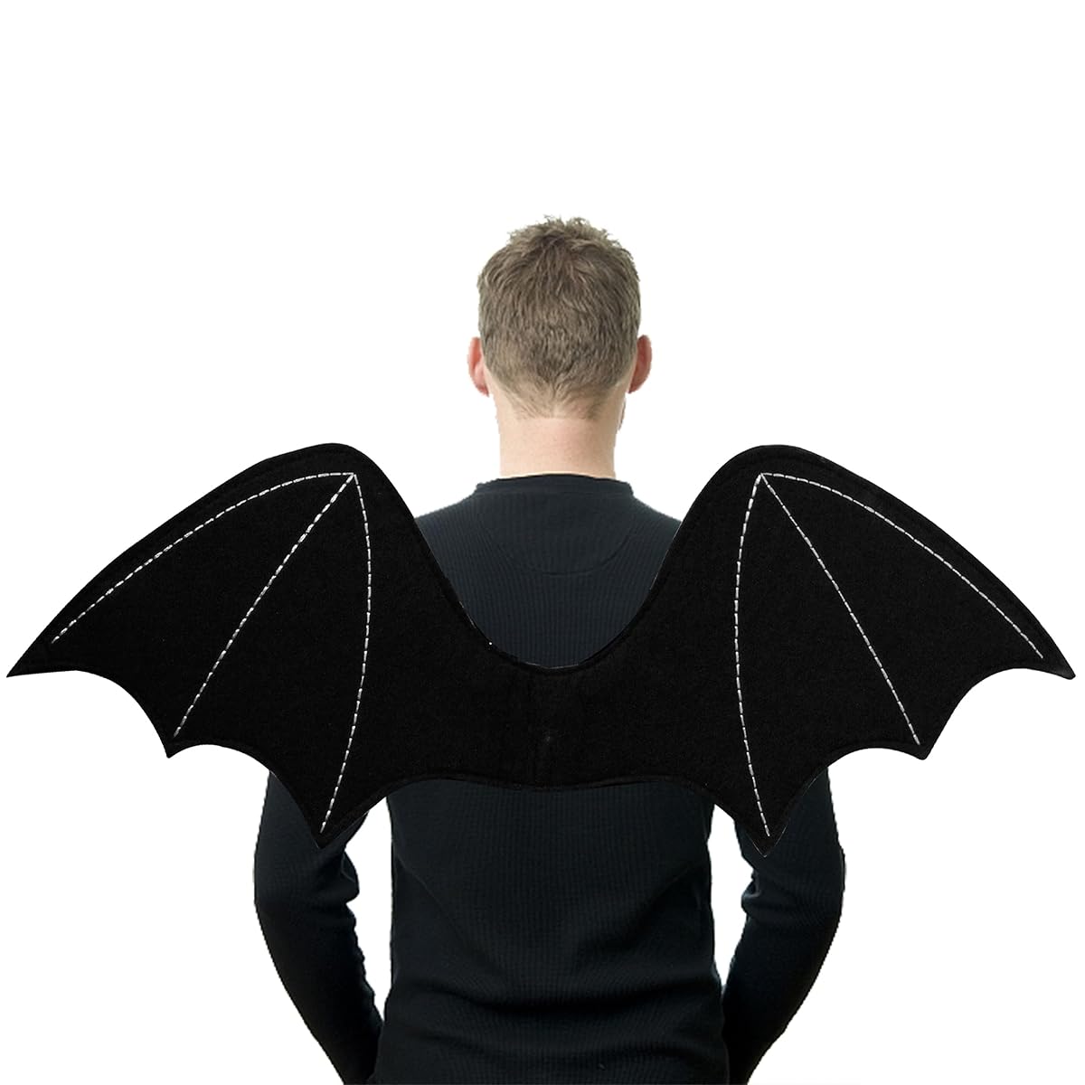 Lulu Home Halloween Wings Props, Black Bat Wings, Adult Bat Wing Costume Vampirina Costume Devil Wings for Men and Women - imagen de detalle 6