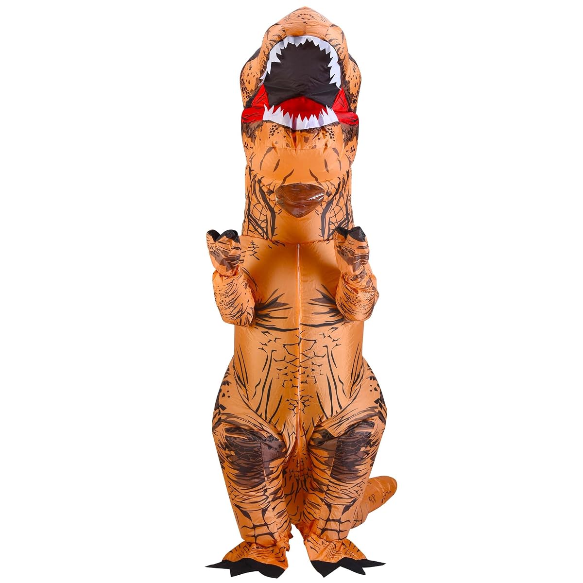 Lulu Home Halloween Dinosaur Costume, Inflatable T-Rex Dinosaur Costume for Adults, Brown (7.5FT) - imagem de detalhe 5
