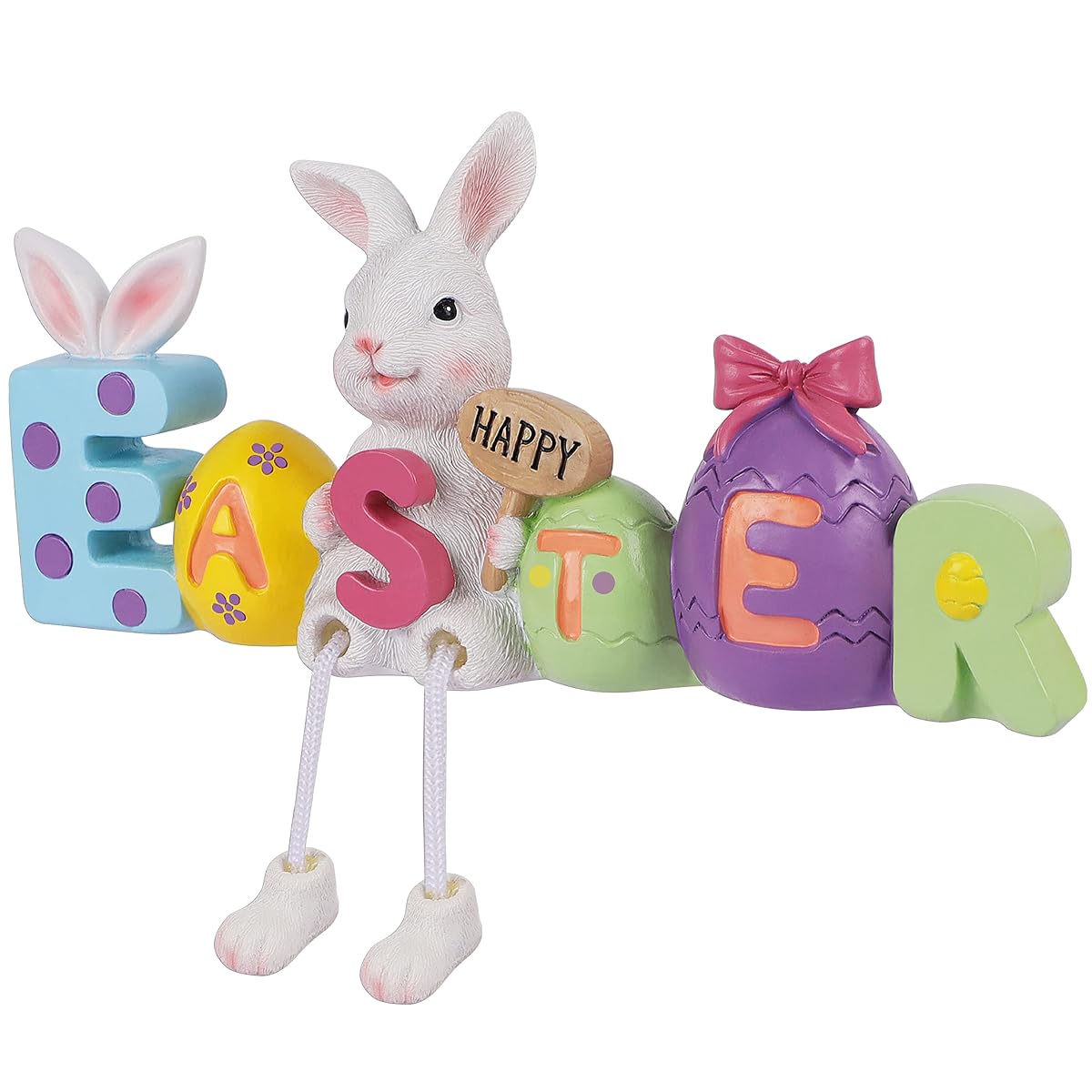 Lulu Home Easter Tabletop Ornament, Resin Bunny Shelf Sitter - detail image 5