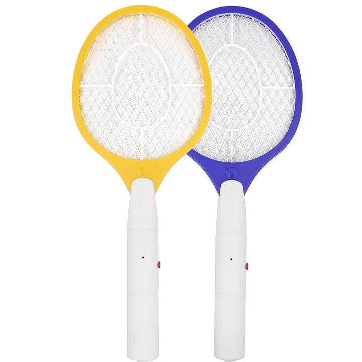 Lulu Home Electric Bug Zapper, Electric Fly Mosquito Swatter, Bug Zapper Racket Battery Powered, 2 Pack