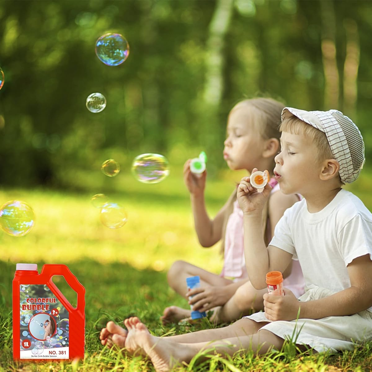 Lulu Home Bubble Concentrated Solution, 1 L/ 33.8 OZ Bubble Refill Solution for Kids Halloween Parties, Bubble Machine, Giant Bubble Wand, Bubble Blower Toys - imagen de detalle 6