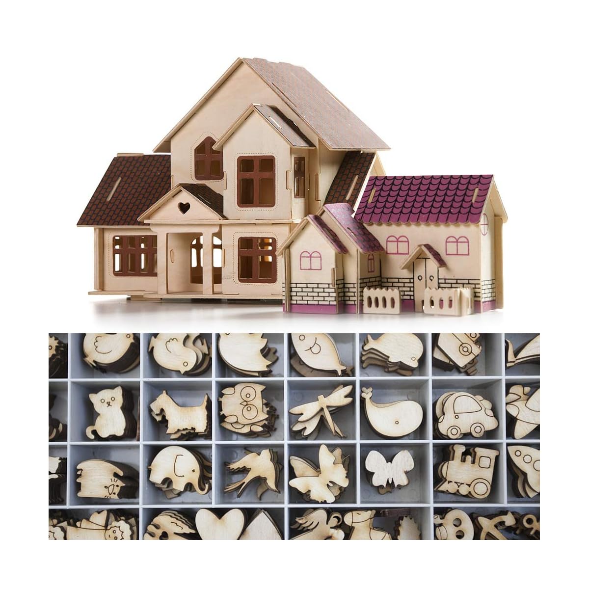 Lulu Home Basswood Plywood Sheets for Crafts - 10 PCS, 2mm Thickness - detail image 2