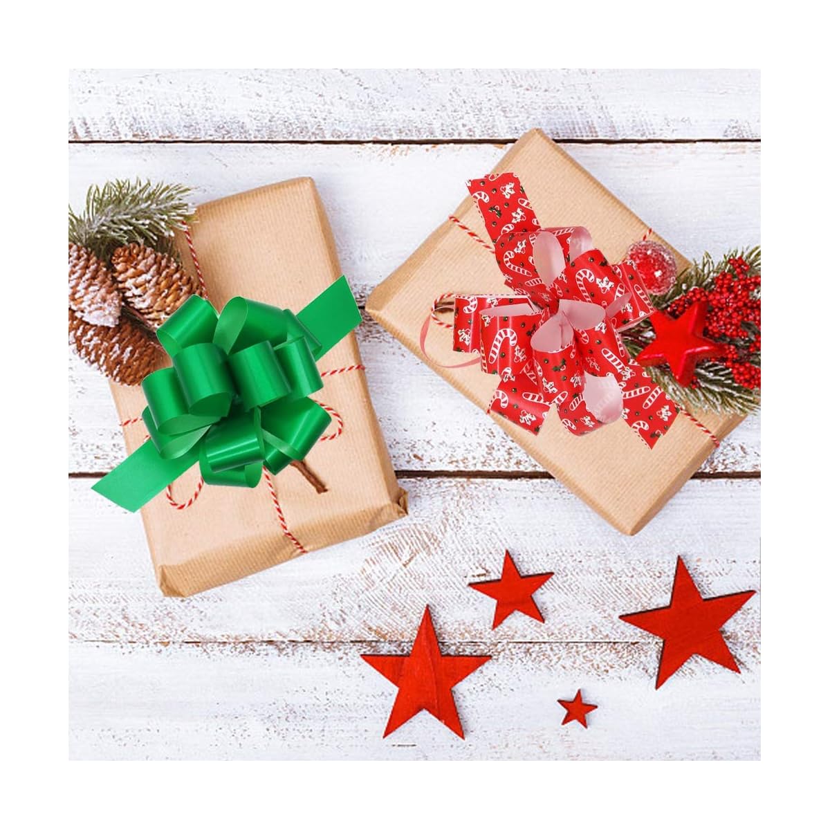 Lulu Home Christmas Colorful Assorted Pull Bows for Gift Wrapping, 24 PCS - detail image 4