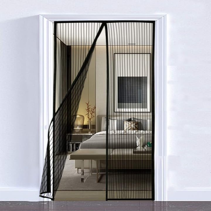 Lulu Home Magnetic Screen Door, Reinforced Screen Door Curtain with Full Frame Seal and Durable Mesh, Fits 39" W x 83" H Door