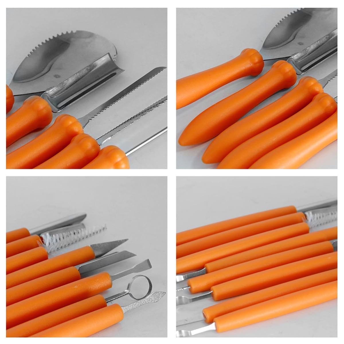 Lulu Home Halloween Pumpkin Carving Kit, 13 Pieces Professional Pumpkin Cutting Supplies for Jack-O-Lanterns with Jar - imagem de detalhe 5