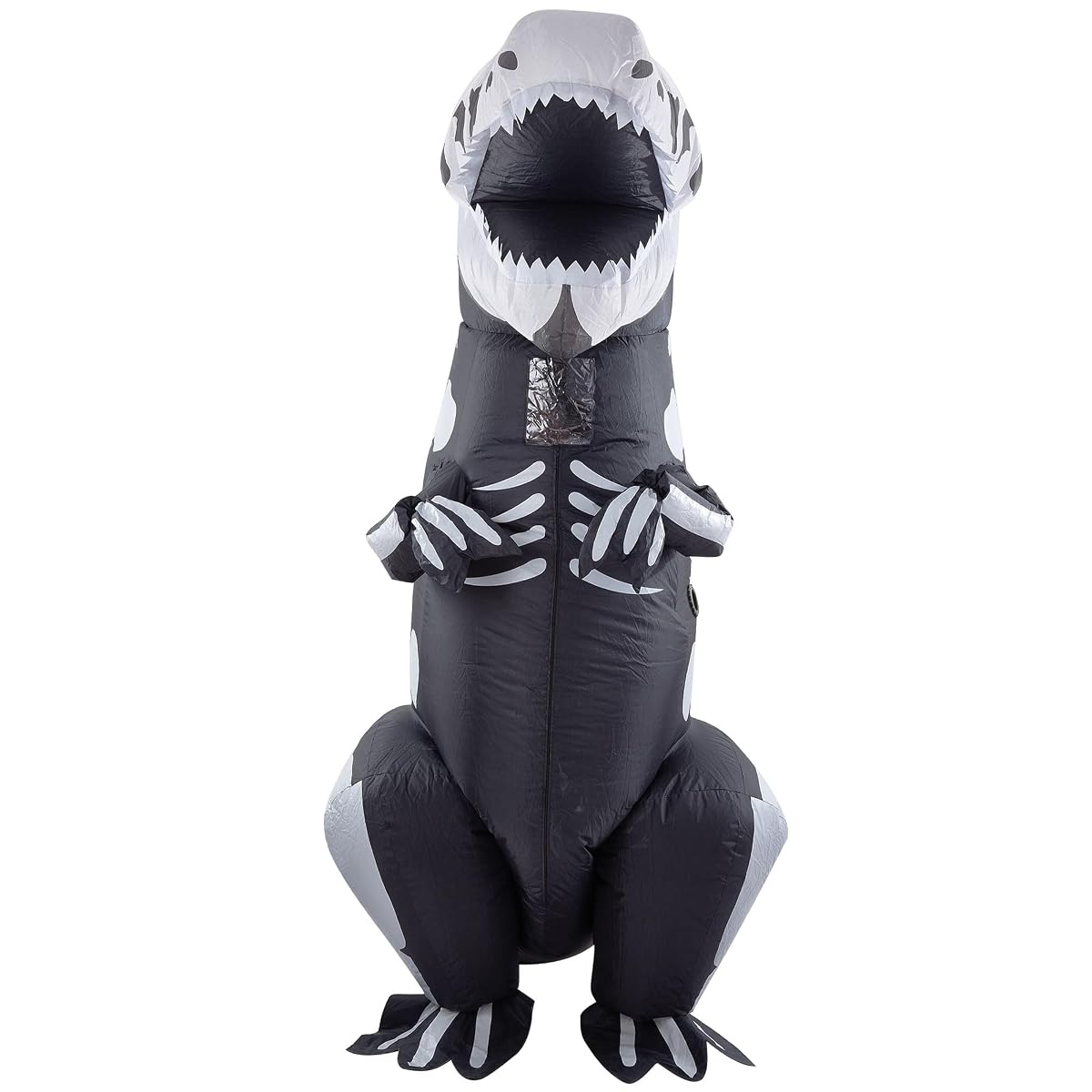 Lulu Home Dinosaur Costume, 8.2 FT Inflatable T-Rex Dinosaur Costume for Adult, Black & White - imagem de detalhe 2