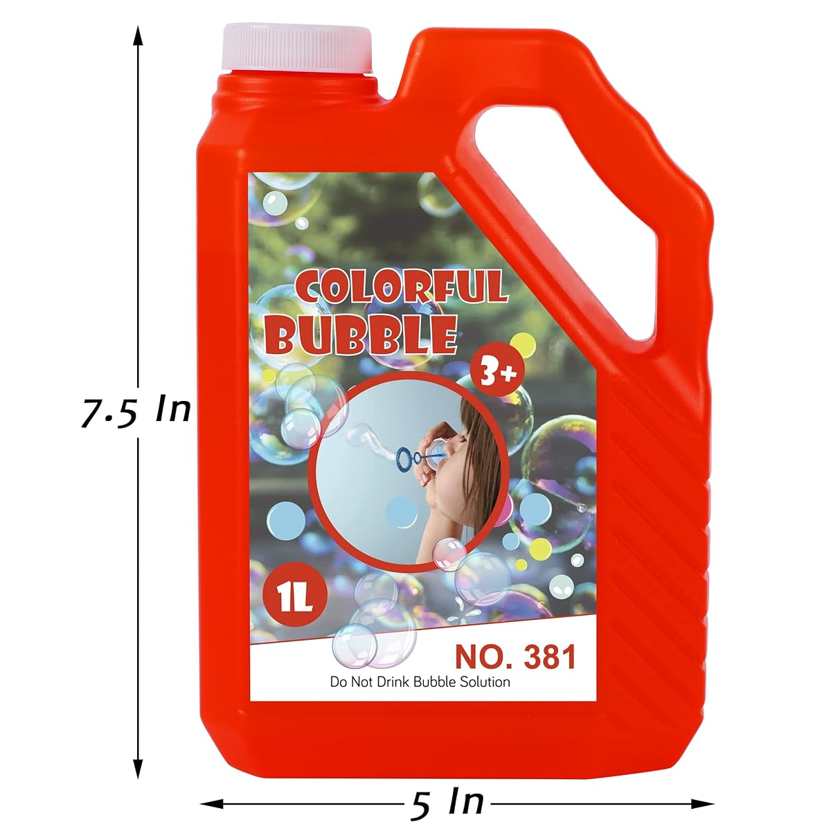 Lulu Home Bubble Concentrated Solution, 1 L/ 33.8 OZ Bubble Refill Solution for Kids Halloween Parties, Bubble Machine, Giant Bubble Wand, Bubble Blower Toys - imagen de detalle 1