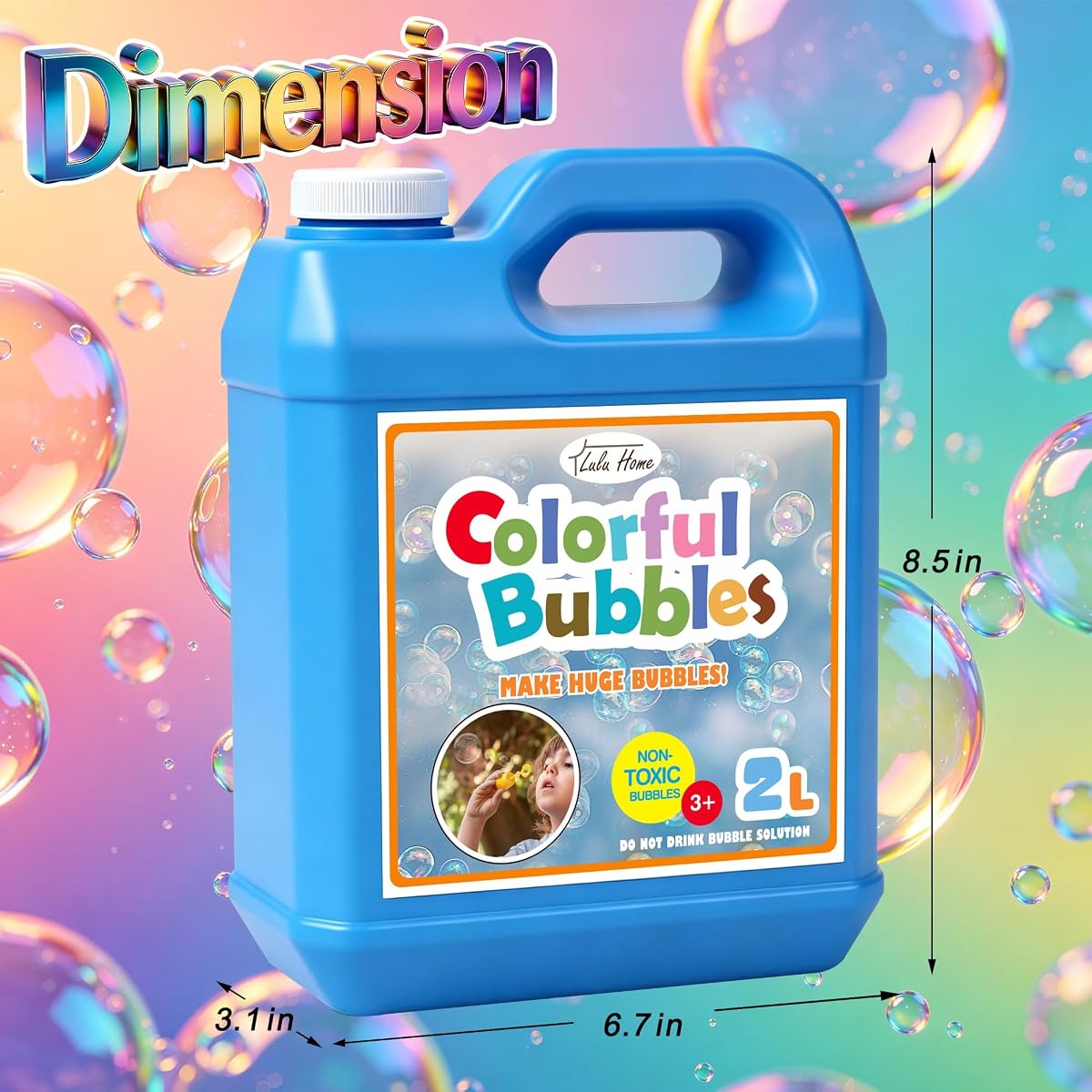 Lulu Home Bubble Concentrated Refill 67.6 fl oz - imagen de detalle 1