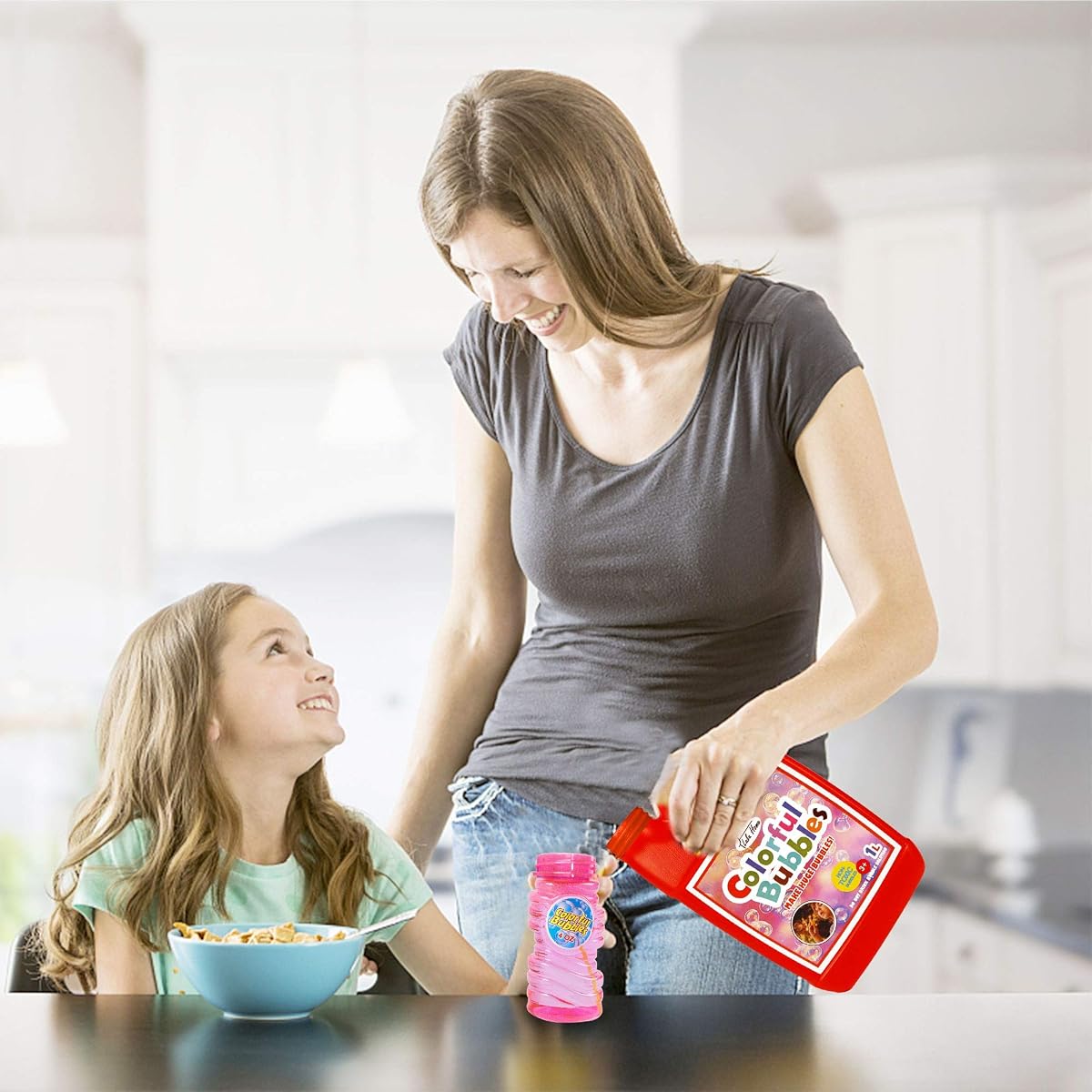 Lulu Home Concentrated Bubble Solution, 1 L/ 33.8 OZ Refill for Bubble Machines, Giant Wands, and Blowers - Up to 2.5 Gallons for Kids' Birthday Parties - imagem de detalhe 5