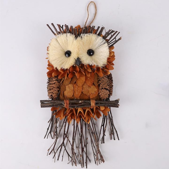 Lulu Home Handmade Owl Hanging Ornament Decor