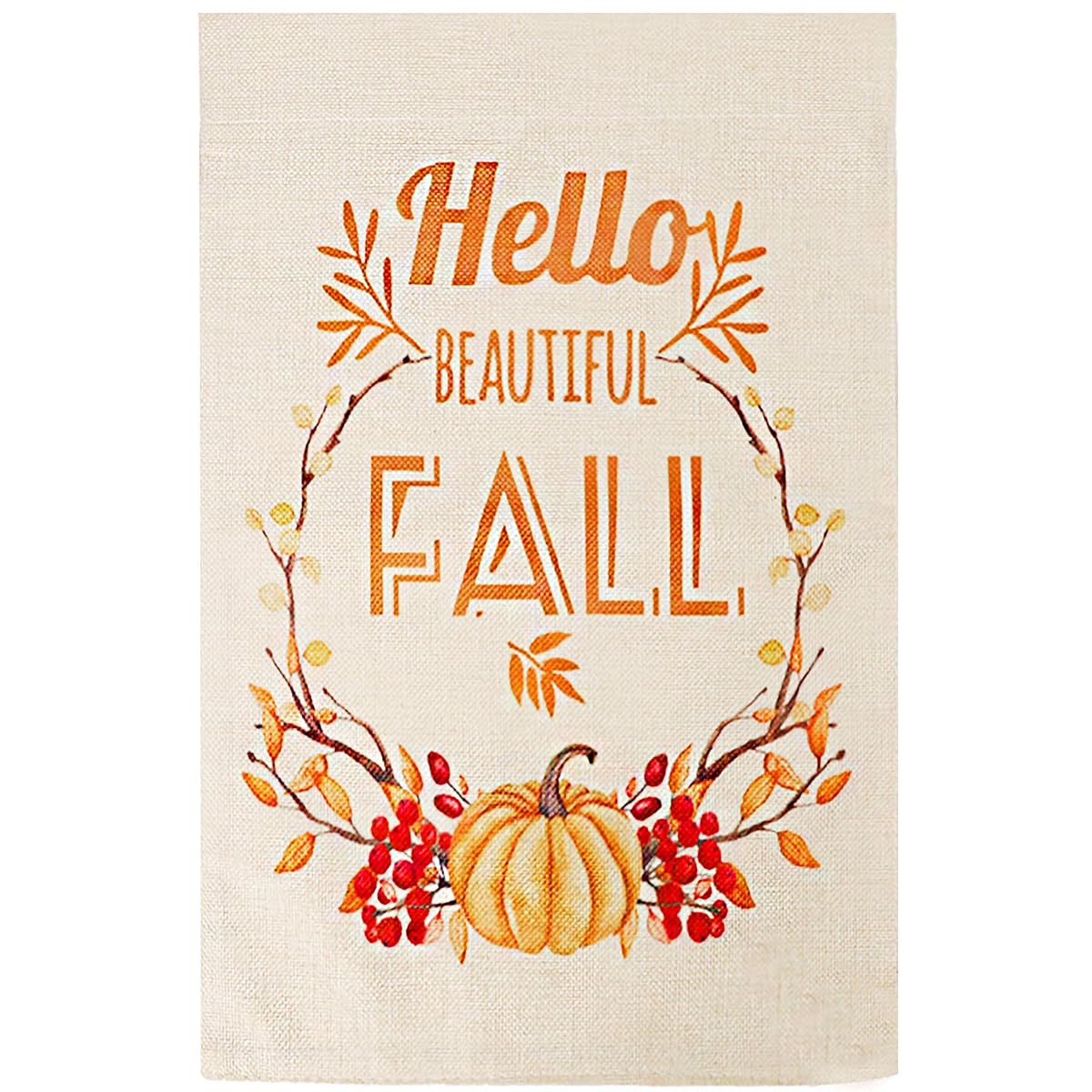 Lulu Home Flag Stand with A Burlap Flag, 34 Inch Metal Yard Flag Stand, Fall Harvest Front Porch Sign, Sturdy Fall Flag Stand for Garden, Yard, Lawn, Farmhouse Autumn Decor - imagem de detalhe 2