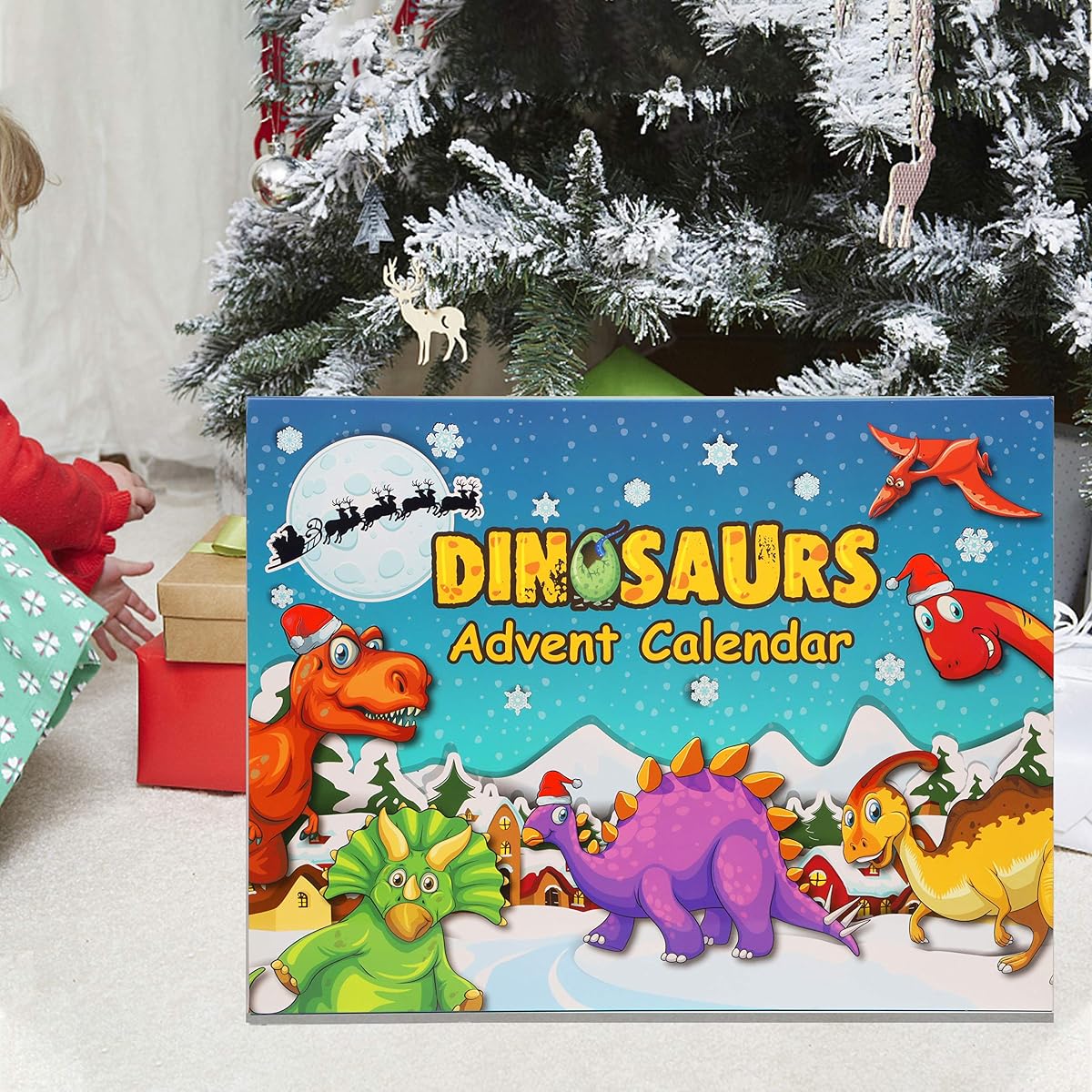 Lulu Home Christmas Advent Calendar with 24 Dinosaurs, Christmas Dinosaur Advent Calendar 2021, Countdown to Christmas Gifts for Kids - imagem de detalhe 6